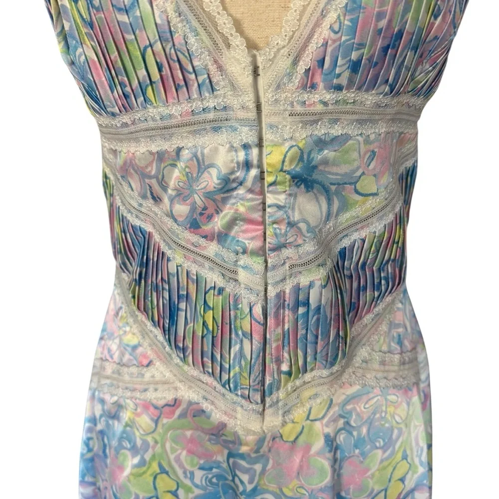 For Love And Lemons Midsummer Floral Mini Slip Dress In Medium - Picture 4 of 10